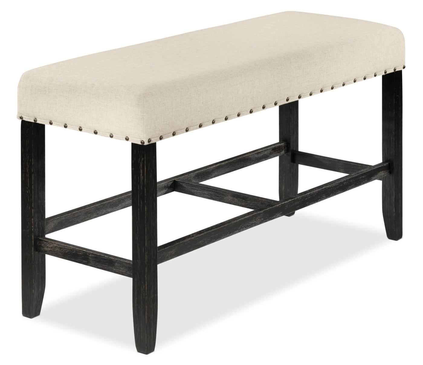 Jackson 4-Piece Counter-Height Dining Set - Dark Grey and Cream