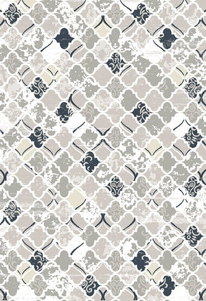 Quatro 5' x 8' Area Rug - Black and Grey