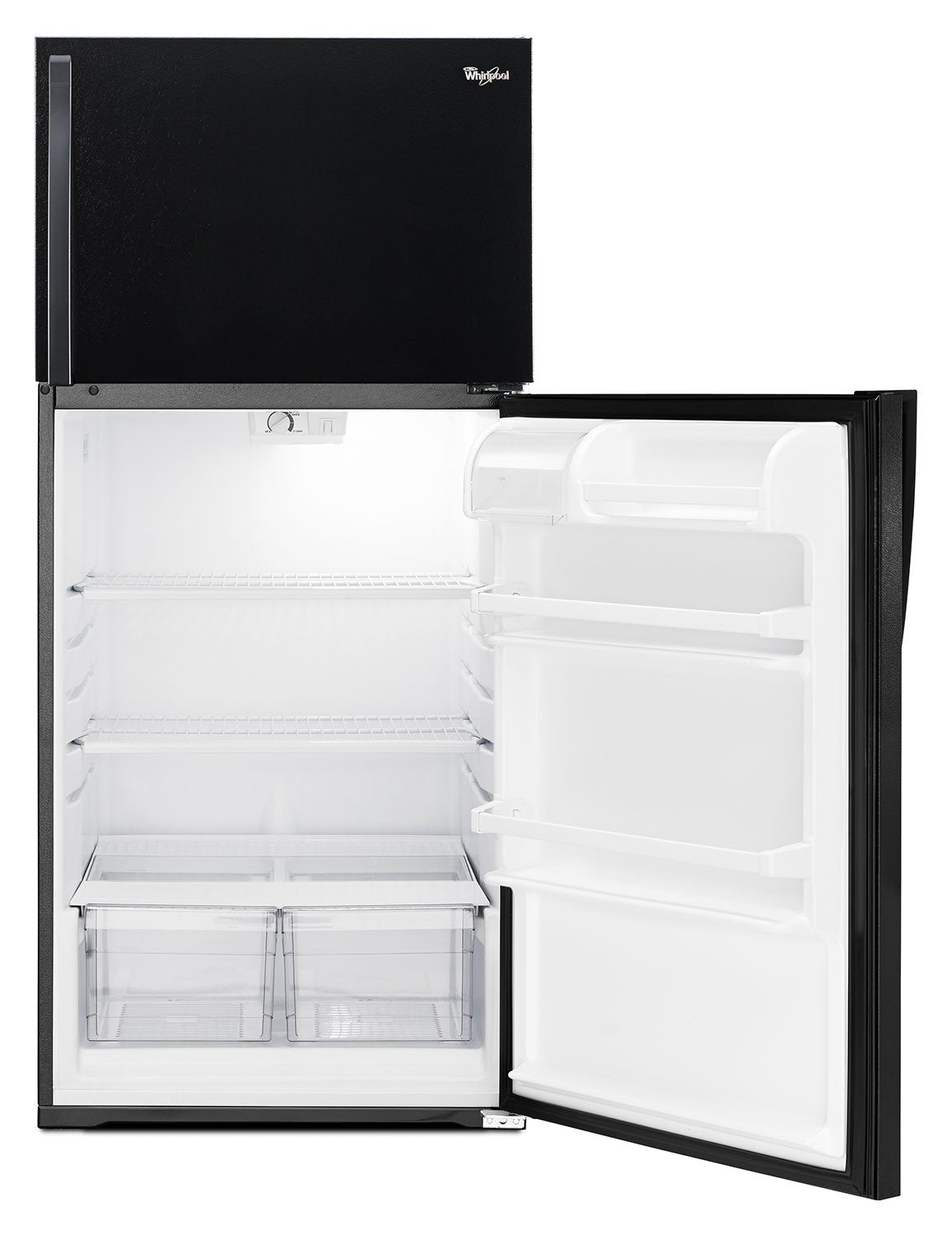 Whirlpool Black Top-Freezer Refrigerator (14.3 Cu. Ft.) - WRT134TFDB