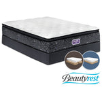 Simmons Beautyrest Ultra Silvia Firm King Mattress and Split Low-Profile Boxspring Set