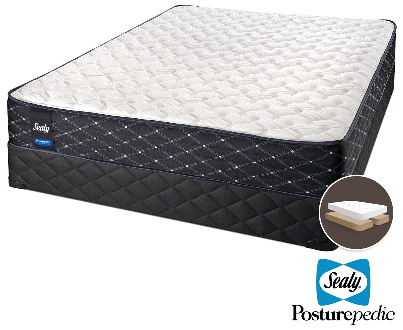 Sealy Innovate Extra Firm Queen Mattress and Split Boxspring Set