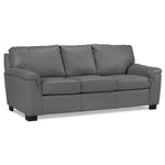 Reynolds Leather Sofa - Grey