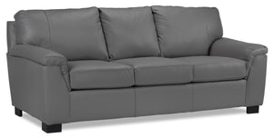 Reynolds Leather Sofa - Grey