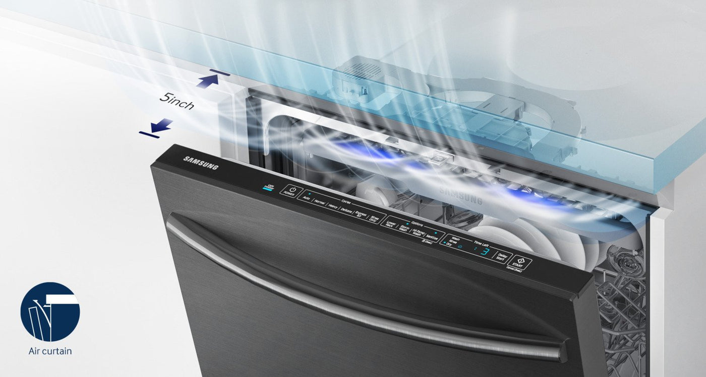 Samsung Black Stainless Steel 24" Dishwasher -	DW80K7050UG/AC