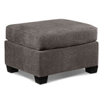 Fava Ottoman - Grey