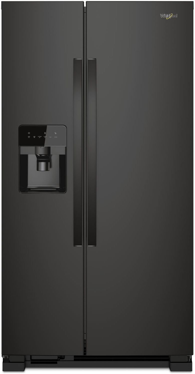 Whirlpool Black Side-by-Side Refrigerator (21 Cu. Ft.) - WRS331SDHB