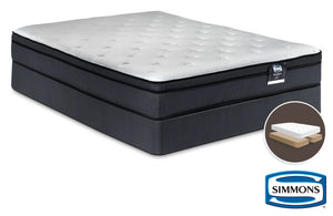 Simmons DeepSleep Ultra Jenna II Firm Queen Mattress and Split Boxspring Set
