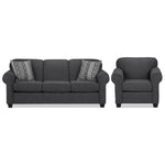 Aristotle Sofa and Chair Set - Graphite