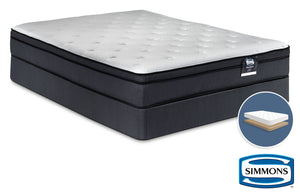 Simmons DeepSleep Ultra Jenna II Firm Full Mattress and Low-Profile Boxspring Set