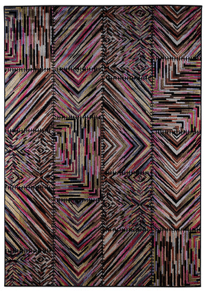 Zane 5' x 8' Area Rug - Candy Black