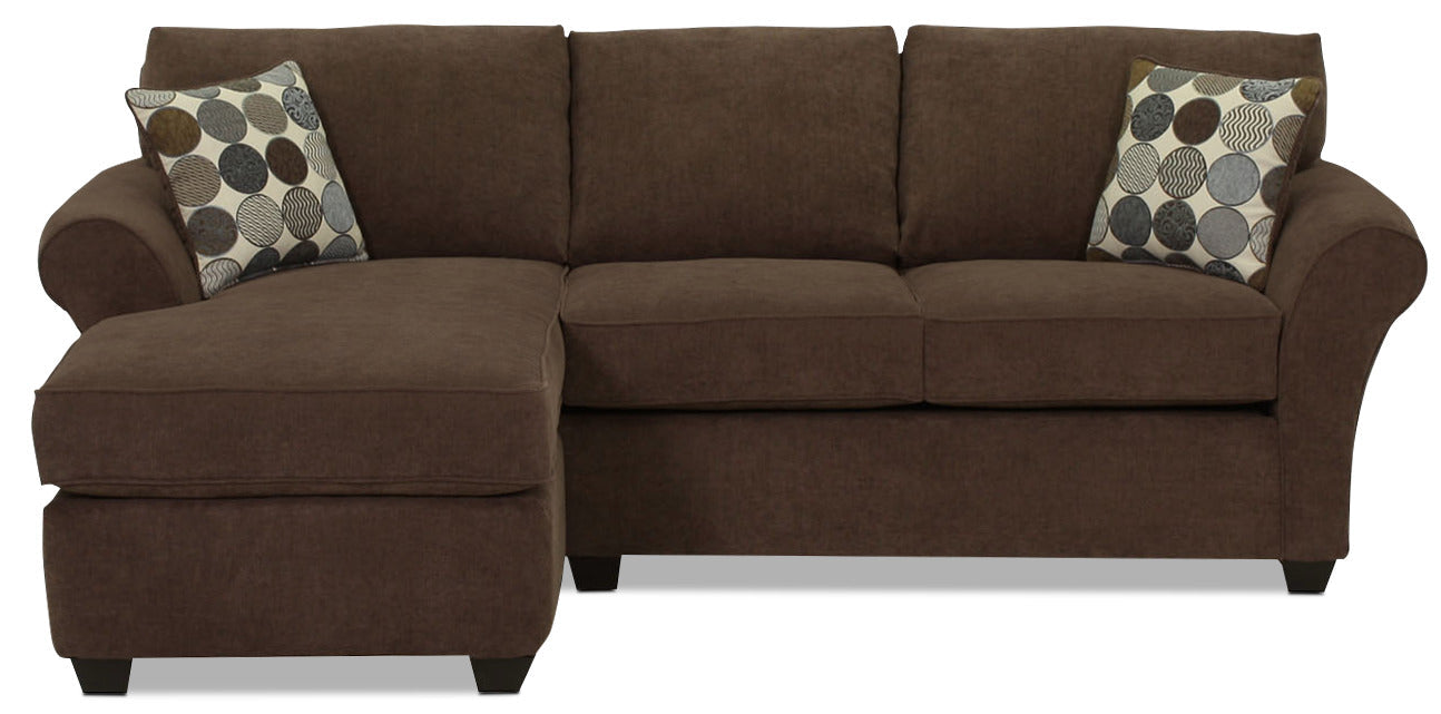 Althea 2-Piece Sectional with Left-Facing Chaise - Coffee