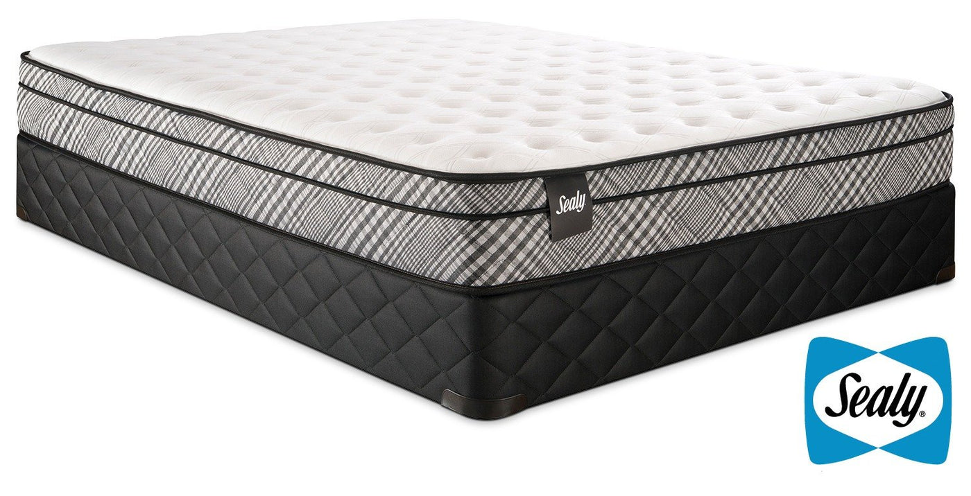 Sealy Visual Cushion Firm Twin Mattress and Boxspring Set
