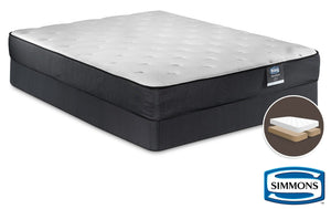 Simmons DeepSleep Ultra Nelson Firm King Mattress and Split Boxspring Set
