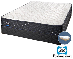 Sealy Innovate Extra Firm Queen Mattress and Low-Profile Boxspring Set