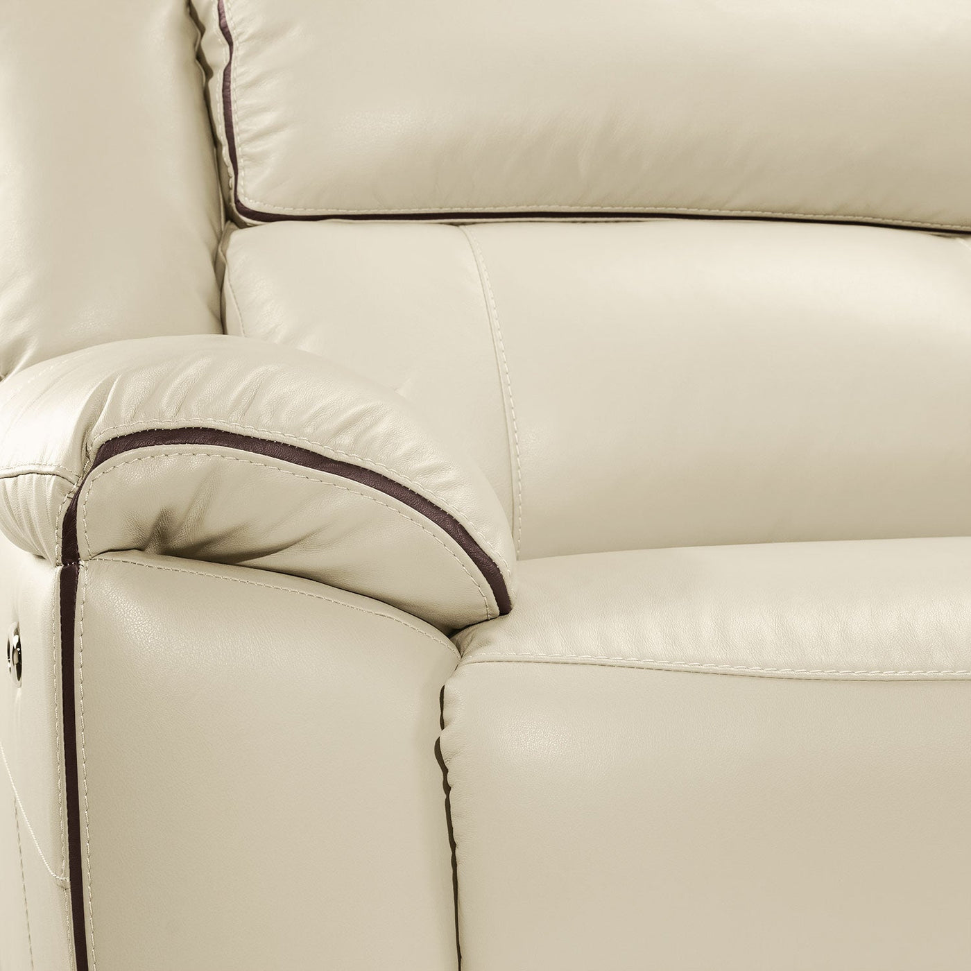 Holton 5-Piece Leather Sectional with Right-Facing Chaise - Pebble