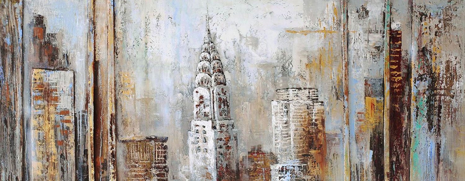 Chrysler Tower Canvas Print (60" X 30")