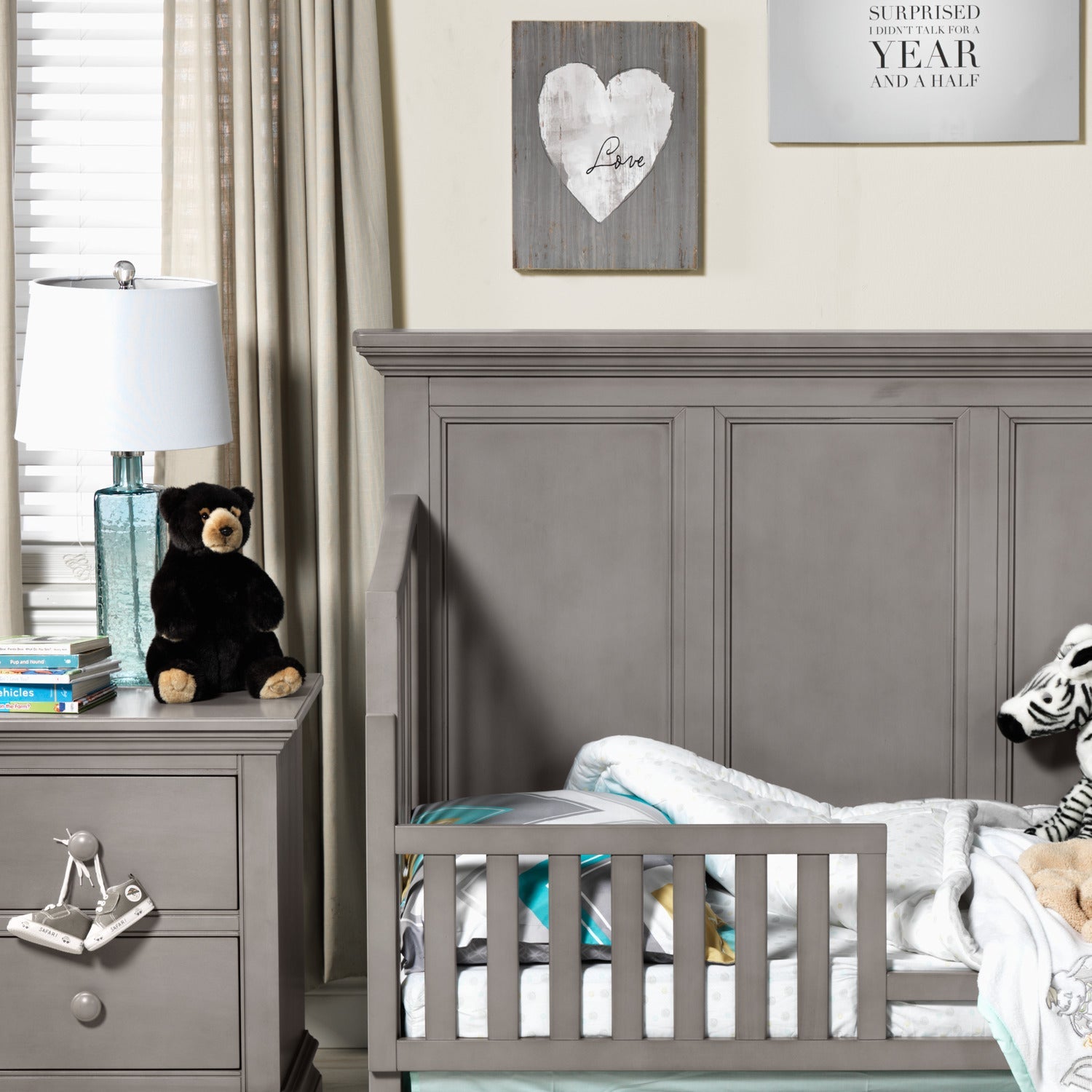 Cameron Convertible Panel Toddler Bed - Cloud