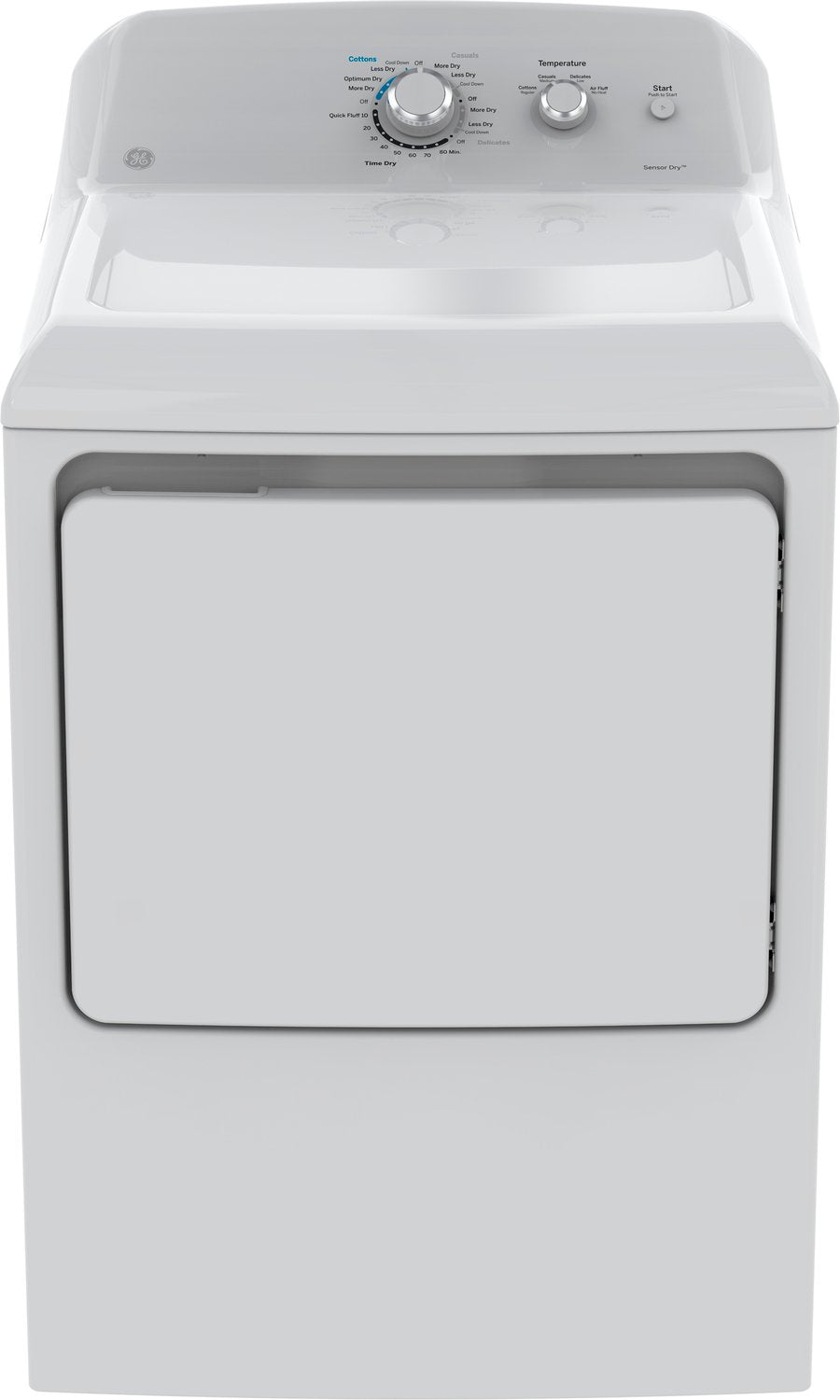 GE White Electric Dryer (7.2 Cu. Ft.) - GTD40EBMKWW