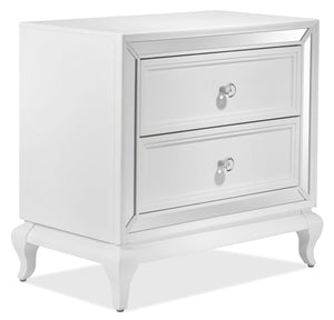 Arctic Ice Night Table - White