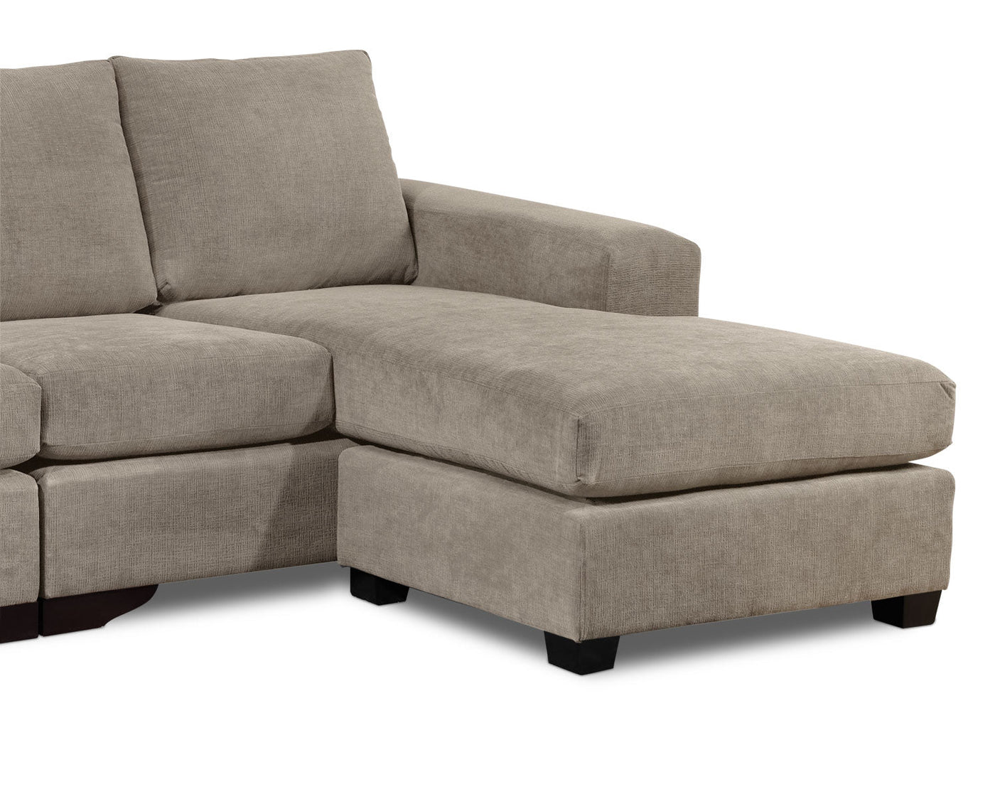 Danielle 2-Piece Sectional with Right-Facing Chaise - Pewter