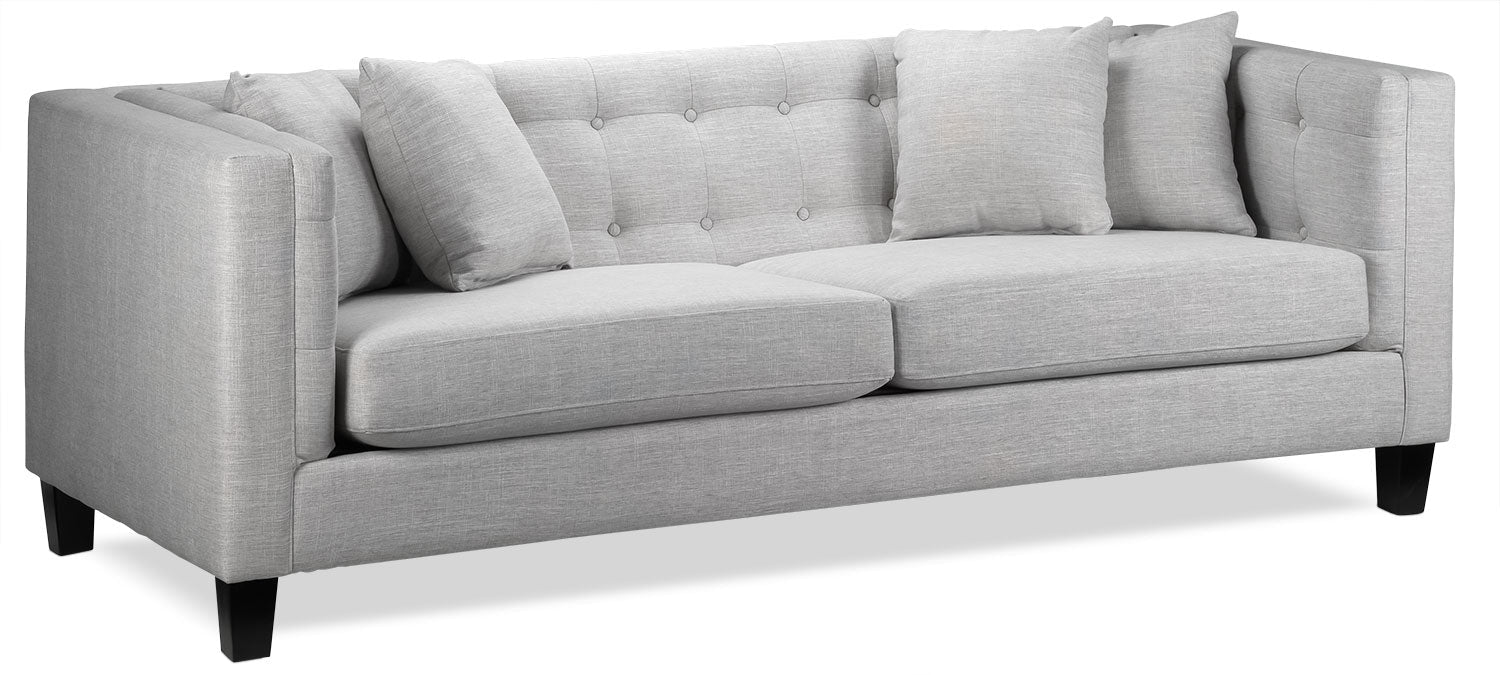 Astin Sofa, Loveseat and Chair and a Half - Grey