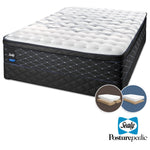Sealy Entity Firm King Mattress and Split Low-Profile Boxspring Set