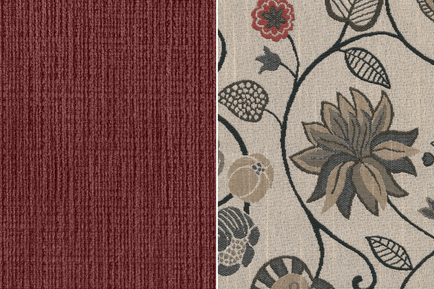 Agnes Sofa and Chair - Merlot
