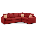 Athina 2-Piece Sectional with Left-Facing Queen Sofa Bed - Cherry
