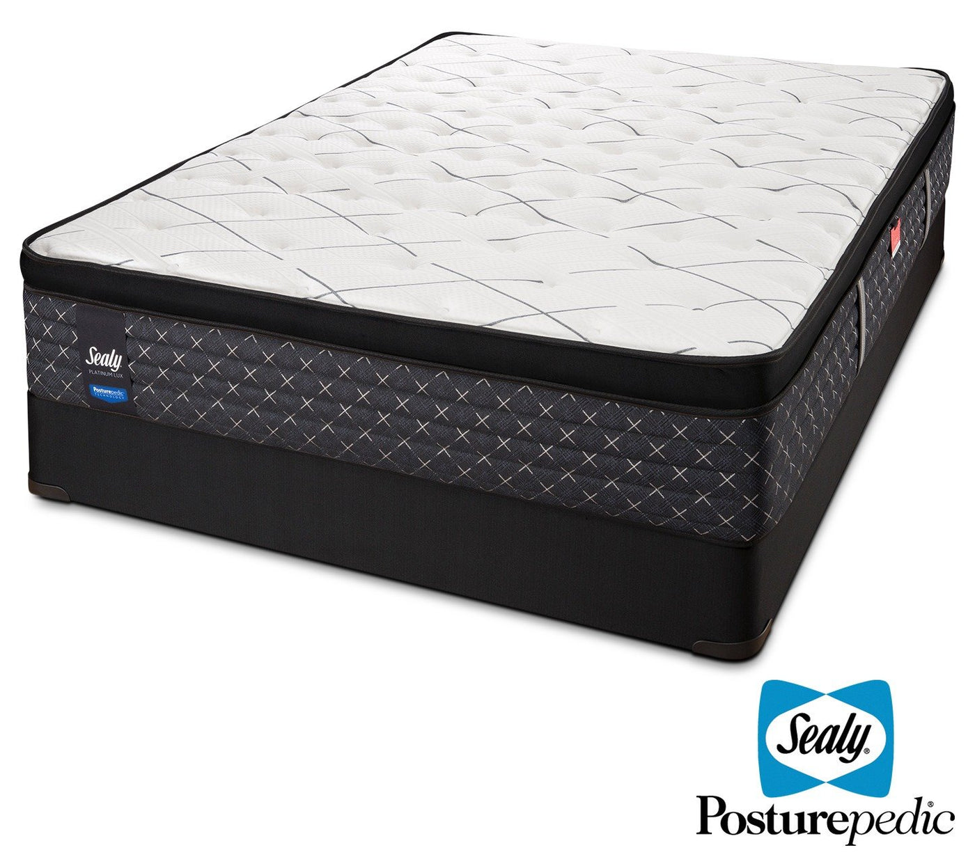 Sealy Ethos Plush Twin XL Mattress and Boxspring Set