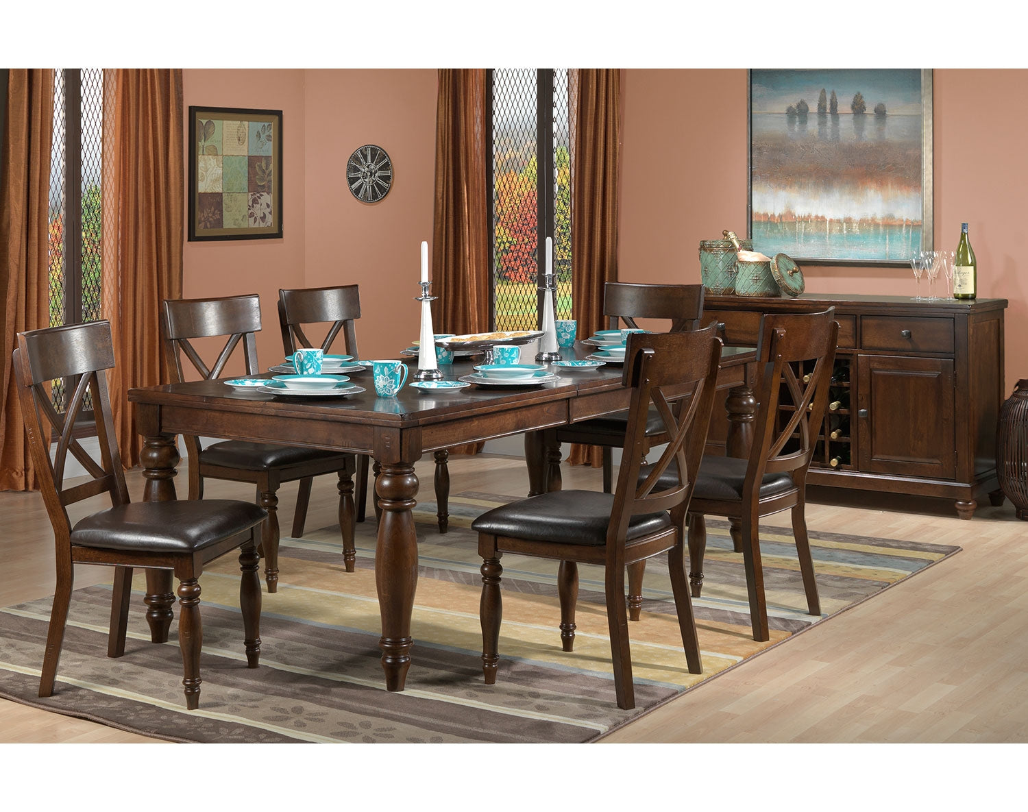 Kingstown Dining Table - Chocolate