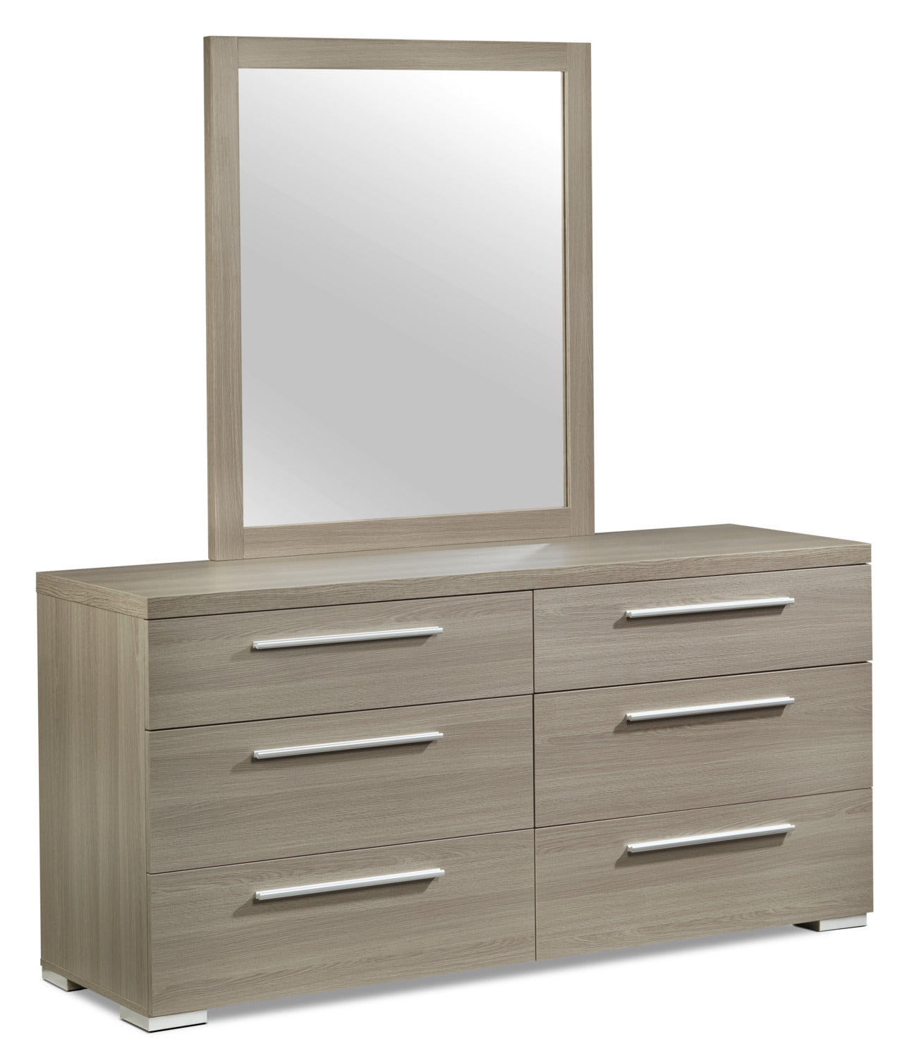 Bay Hill 6 Drawer Dresser - Grey