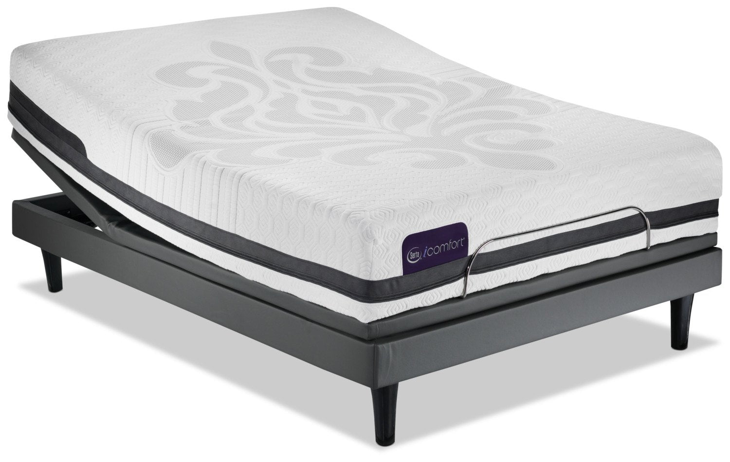 Serta iComfort Eco Peacefulness Plush Queen Mattress/Motion Perfect III Complete Adjustable Base