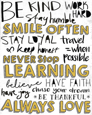 Be Kind Canvas Print (16" X 20")