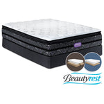 Simmons Beautyrest Ultra Garrett Cushion Firm King Mattress and Split Low-Profile Boxspring Set