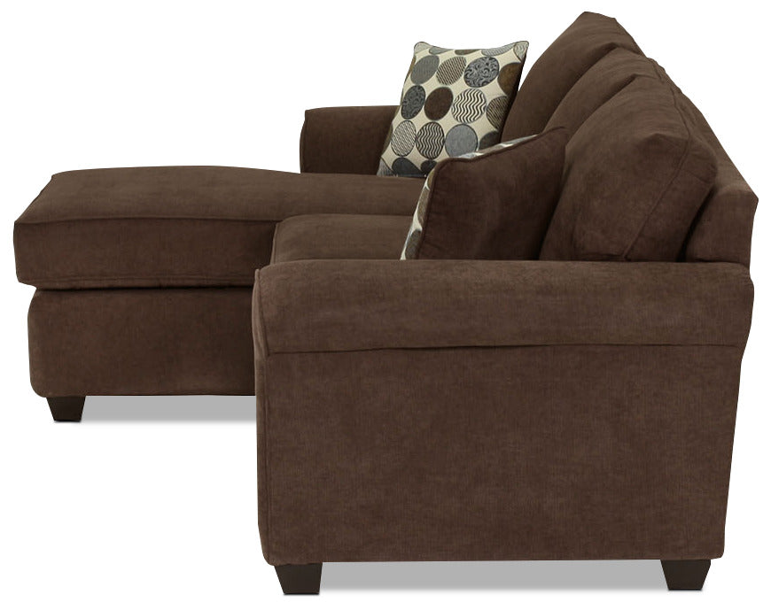 Althea 2-Piece Sectional with Left-Facing Chaise - Coffee