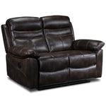 Devon Reclining Loveseat - Brown