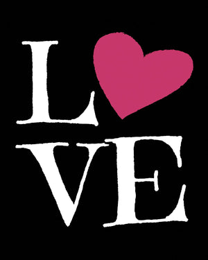 Love/Red Heart Canvas Print (16" X 20")