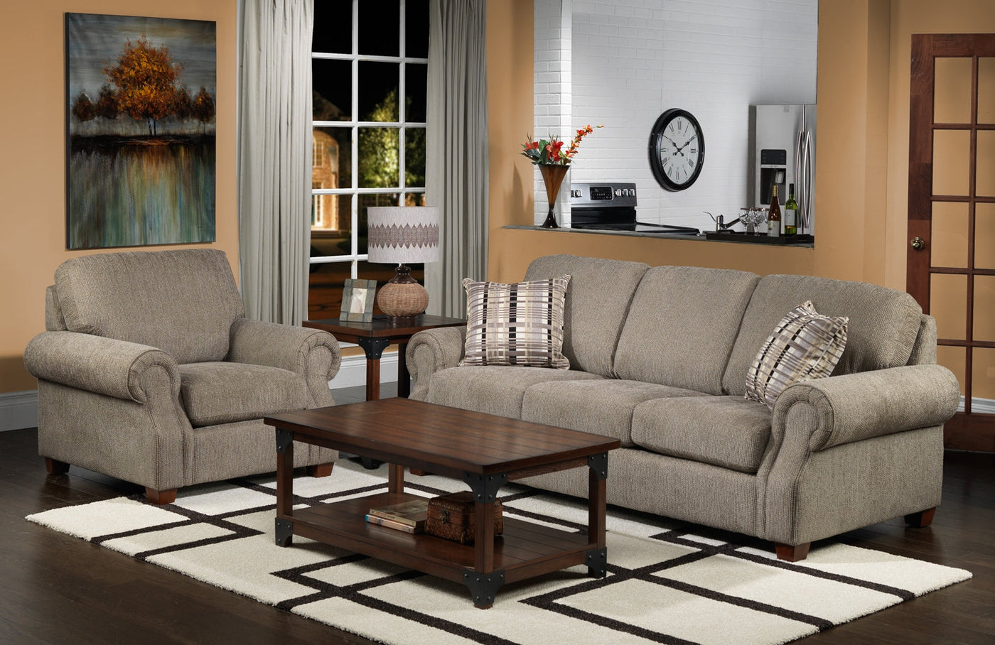 Wellington Coffee Table with 2 End Tables - Walnut