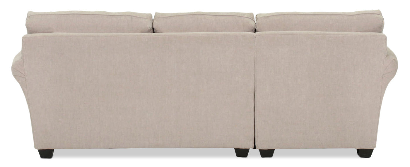 Althea 2-Piece Sectional with Left-Facing Chaise - Mocha