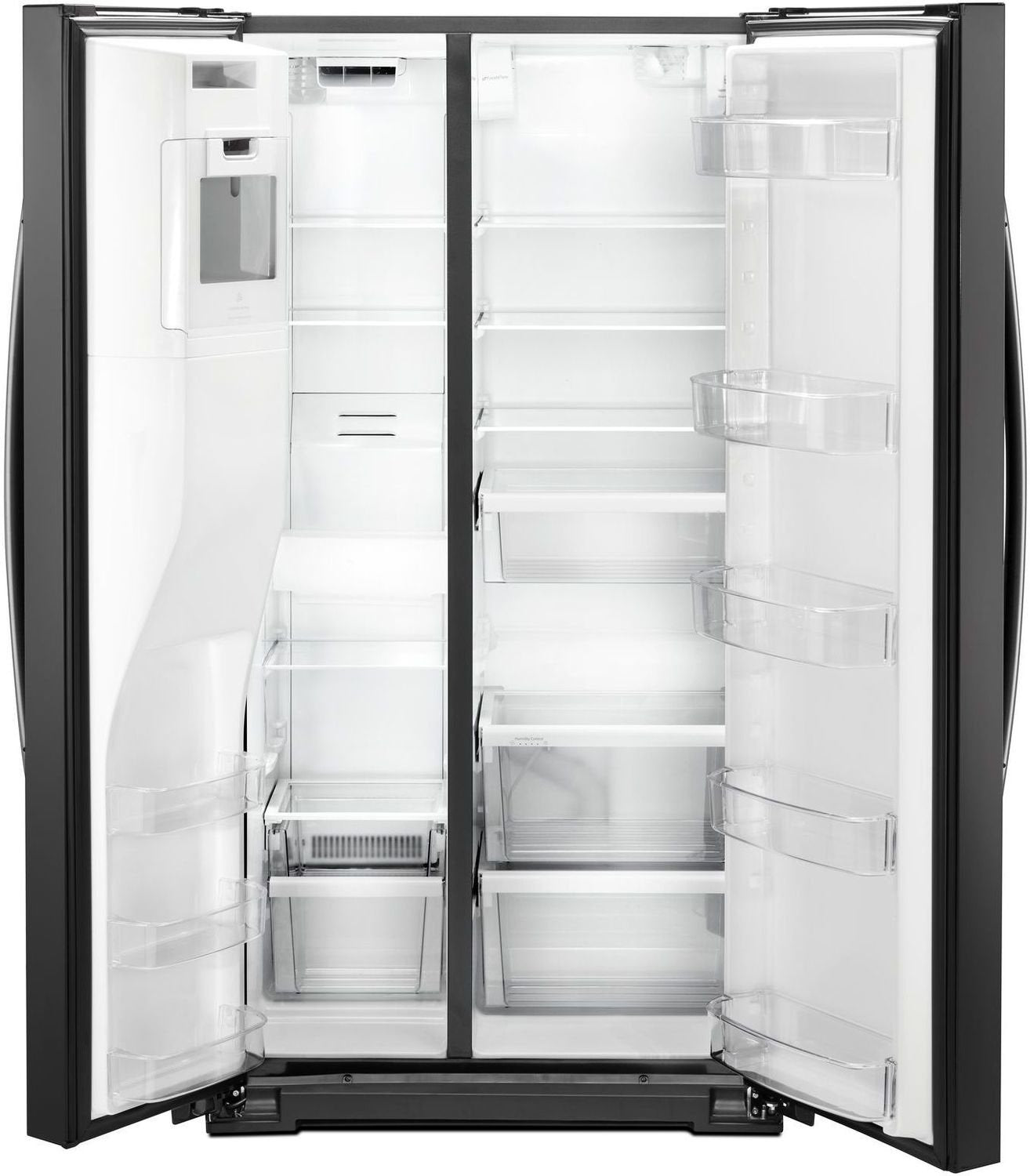 Whirlpool Black Counter-Depth Side-by-Side Refrigerator (21 Cu. Ft.) - WRS571CIHB