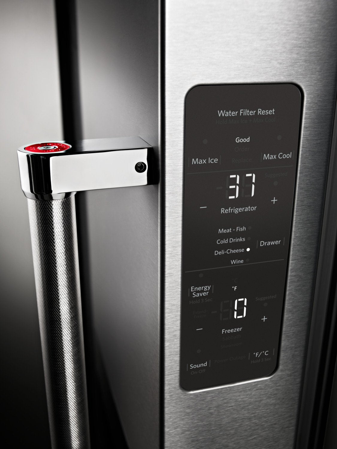 KitchenAid Stainless Steel Counter-Depth French Door Refrigerator (23.8 Cu. Ft.) - KRFC704FPS