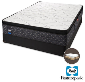 Sealy Ethos Plush King Mattress and Split Boxspring Set
