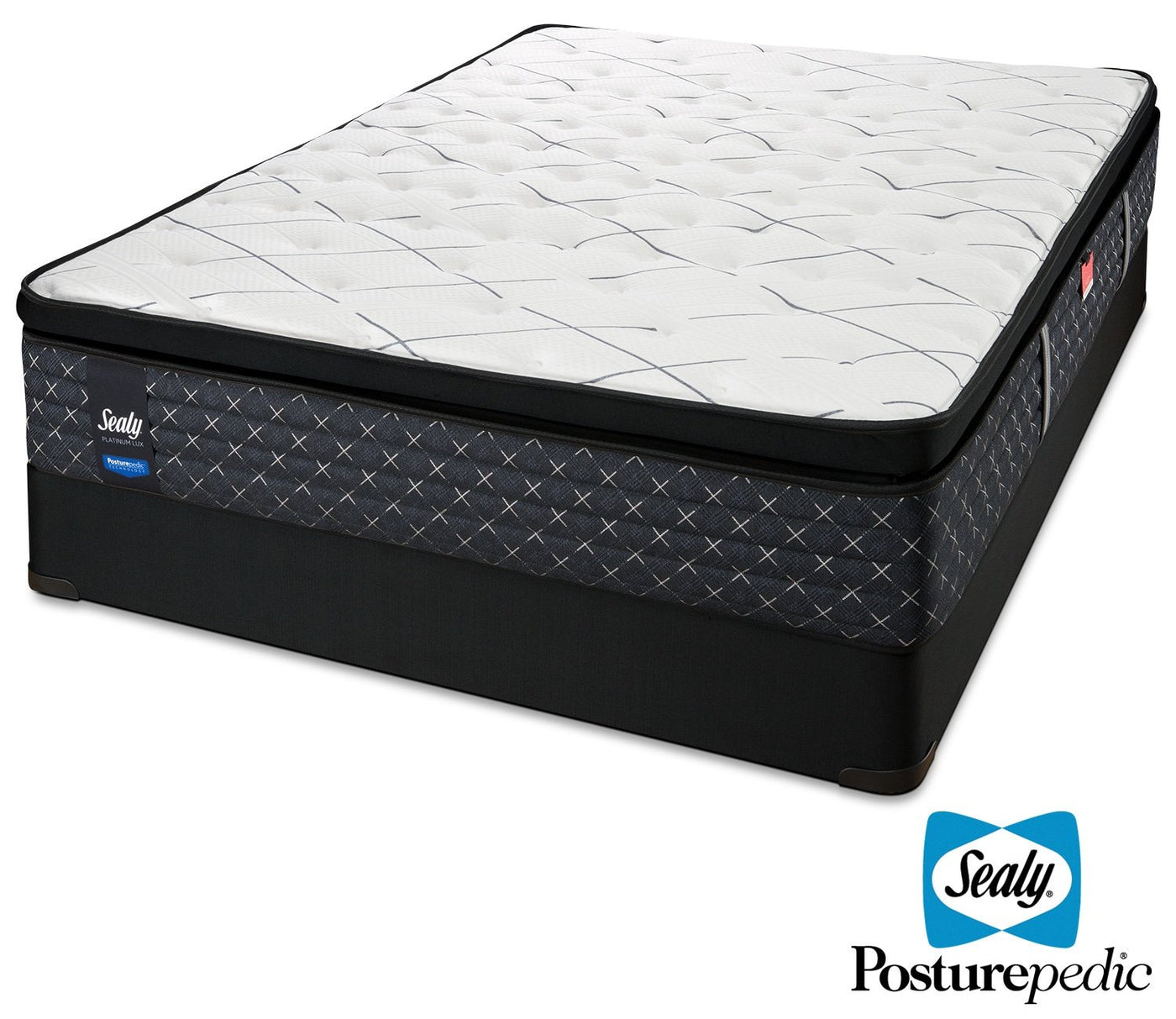 Sealy Pathos Firm Queen Mattress and Boxspring Set