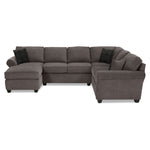 Althea 4-Piece Sectional with Left-Facing Chaise - Charcoal