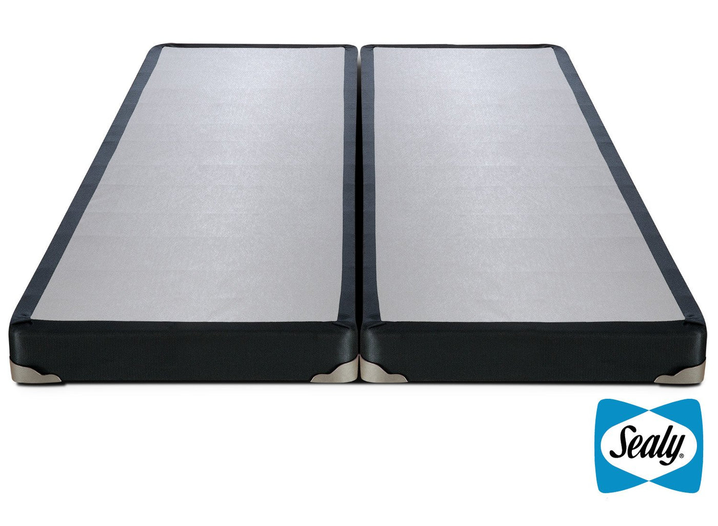 Sealy Charcoal Luxe King Split Low-Profile Boxspring