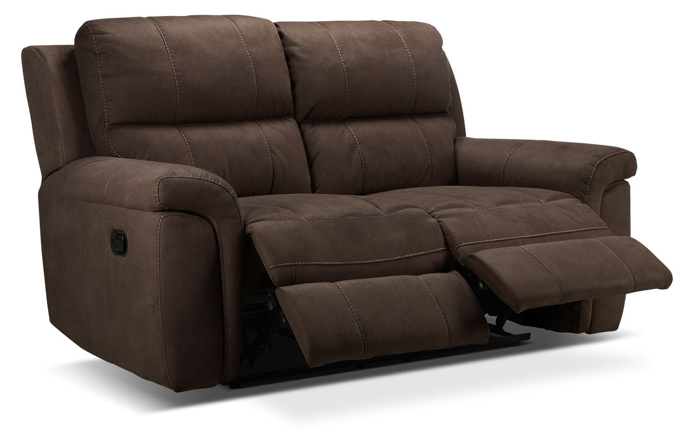 Roarke Reclining Loveseat - Walnut