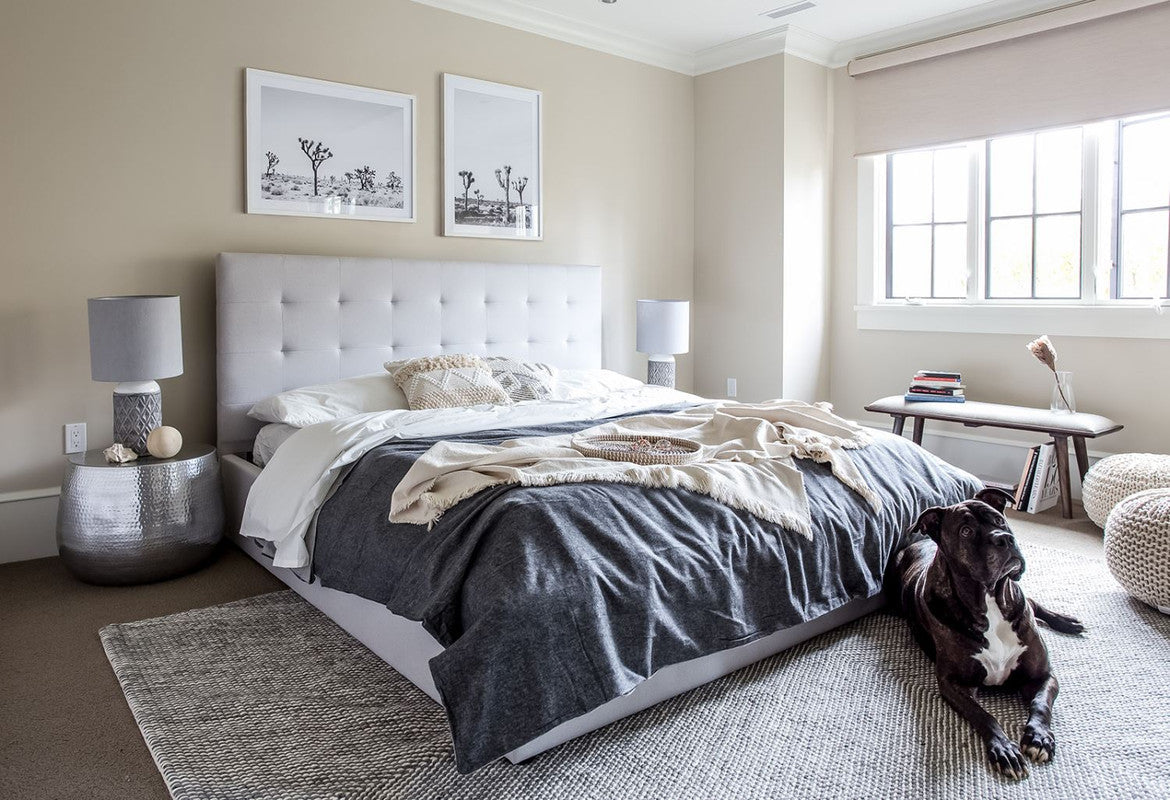 Ayothaya Storage Platform King Bed - Horizon Grey