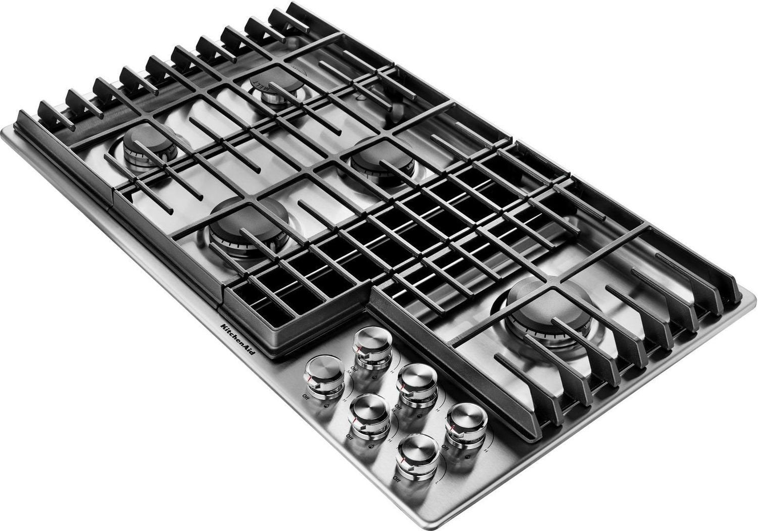 KitchenAid Stainless Steel 36" Gas Downdraft Cooktop - KCGD506GSS