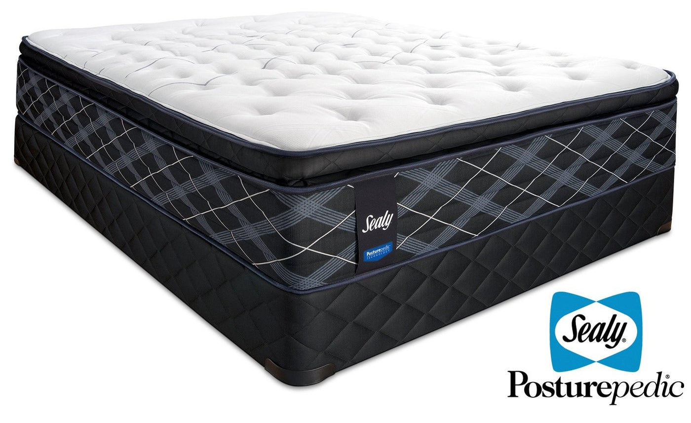 Sealy 6K Cushion Firm Queen Mattress and Boxspring Set