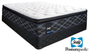 Sealy 6K Cushion Firm Queen Mattress and Boxspring Set